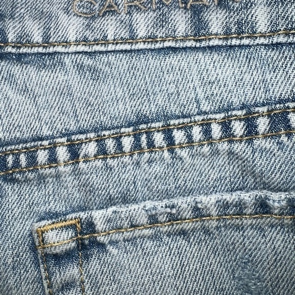 CARMAR high rise embroidered, distressed shorts, 27 - Picture 6 of 8